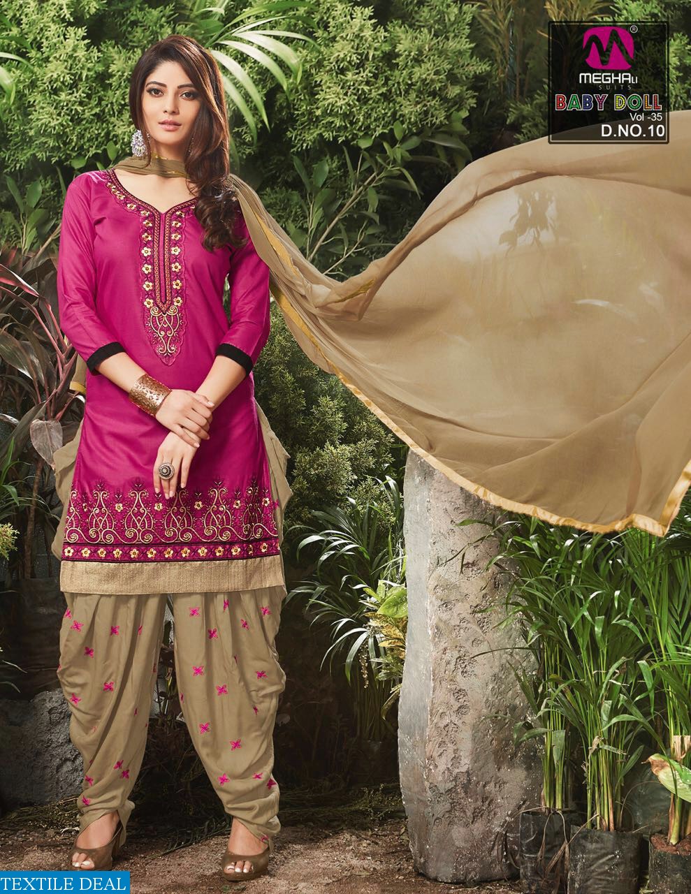 baby doll vol-35 Wholesale Embroidered dress material